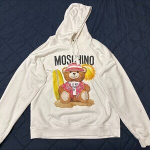 Moschino Teddy Bear-print organic cotton hoodie
